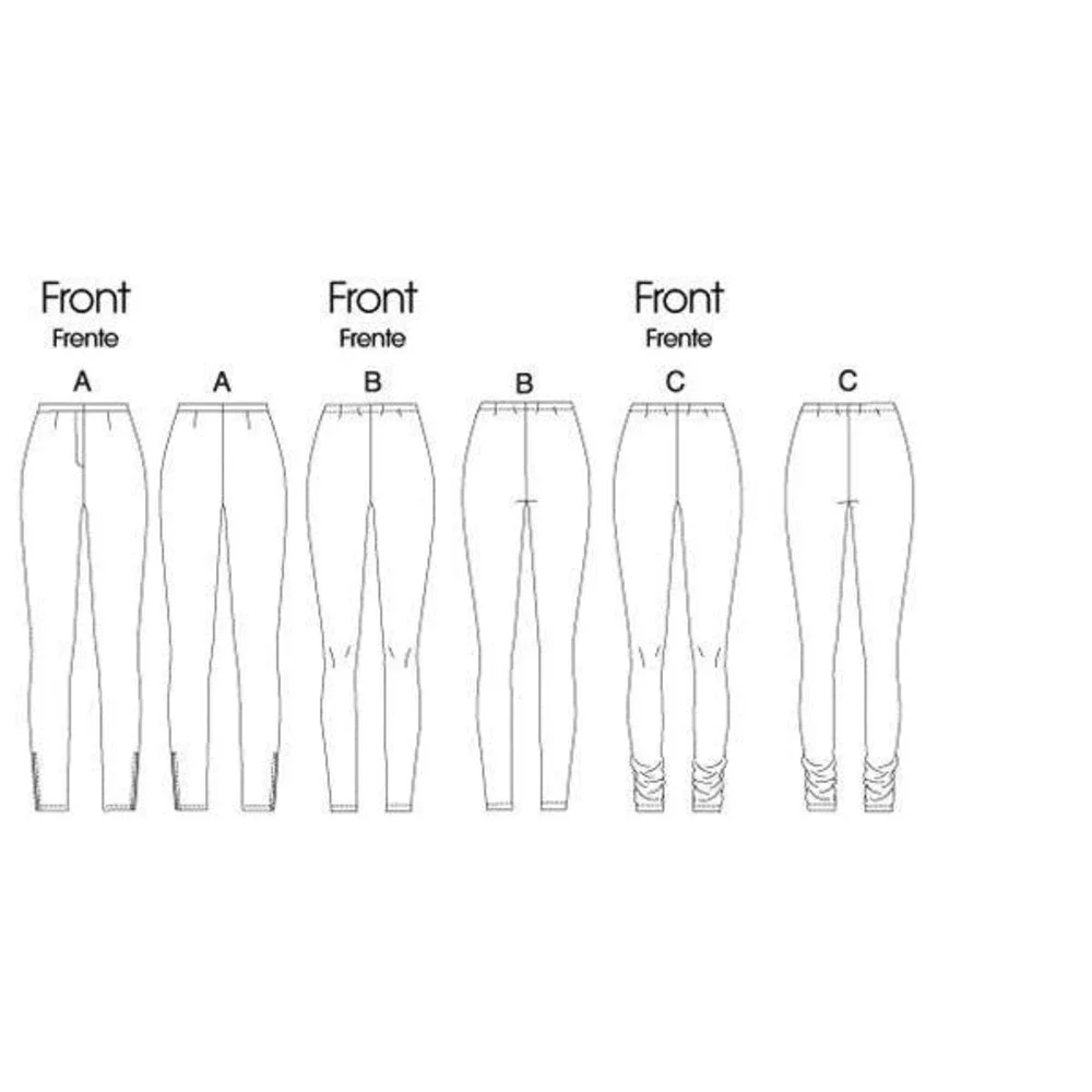 McCalls Sewing Pattern M6173 Misses Easy Pants & Leggings L-XL